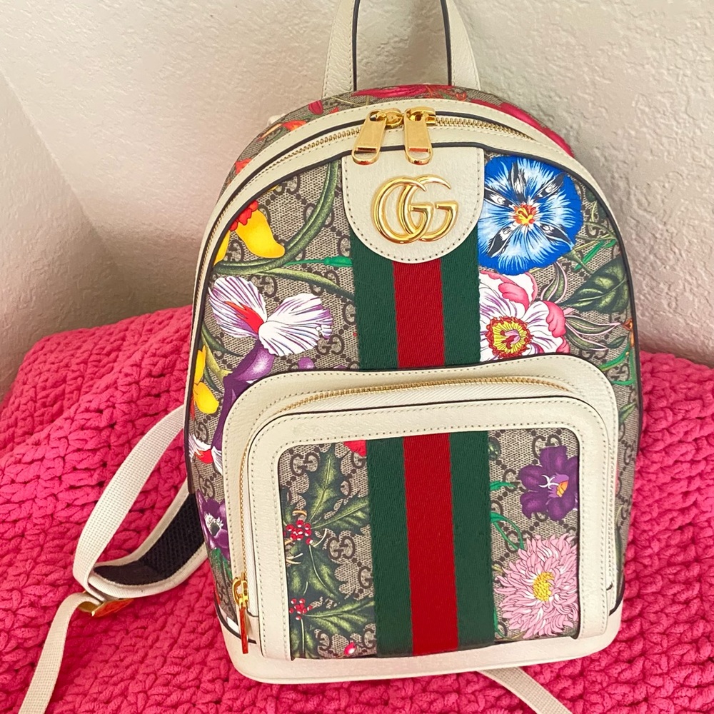 GUCCI Ophidia Flora Backpack